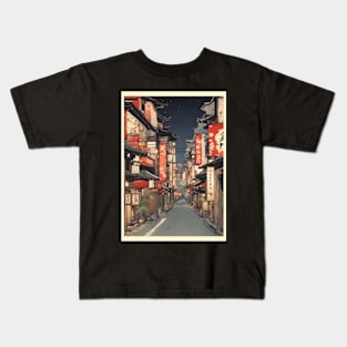 japan tokyo vintage travel tourism 6 Kids T-Shirt